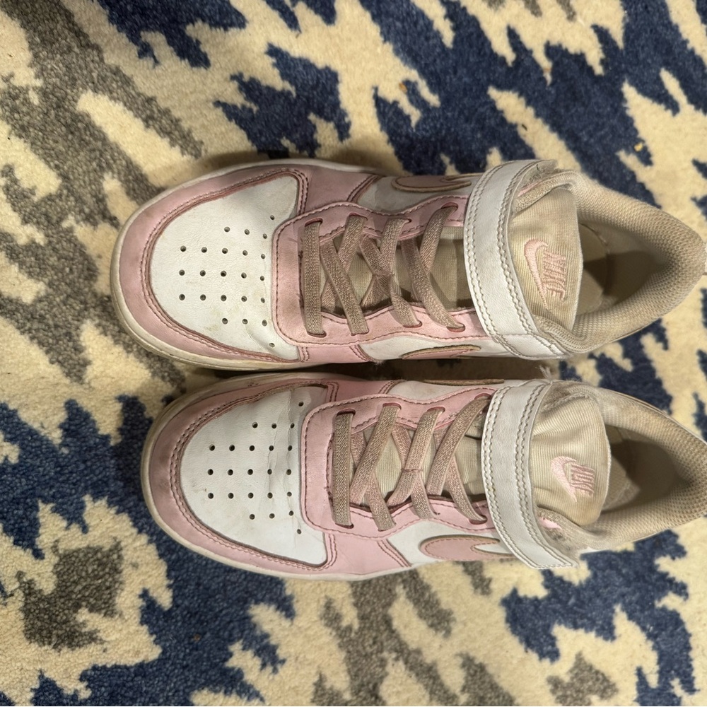 Nike Court Burough- Pink and White Sneakers